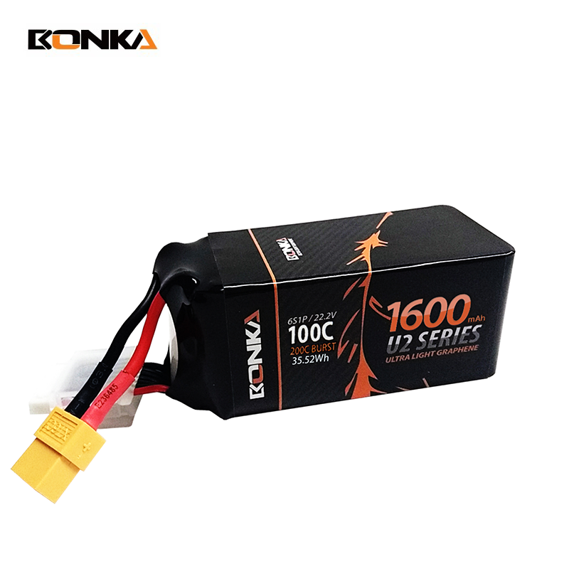BONKA FPV 1600mAh 100C 6S Ultra Series Racing LiPo